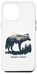 Coque pour iPhone 15 Pro Max Loup gris protection de la nature hurlement protection de l'environnement animal forêt loups