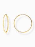 Thomas Sabo CR728-413-39 Gold-plated hoop earrings 40 mm