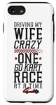 iPhone SE (2020) / 7 / 8 Go Kart Racing Wife Husband Vintage Driving My Wife Crazy Case