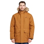 Peter Storm Mens Parka III Waterproof & Insulated Jacket, Winter Coat - Brown - Size Small