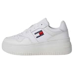 Tommy Jeans Femme Tjw Retro Flatform En0en02506 -chaussures -baskets -sneakers, Blanc White, 36 EU