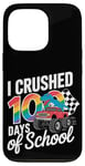 iPhone 13 Pro 100 Days Of School Monster Truck T Rex Dinosaur Boys Kids Case