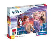 Clementoni - 26056 - Supercolor Puzzle - Disney La Reine des Neiges 2-60 pièces - Puzzle Enfant - fabriqué en Italie, 5 Ans et Plus