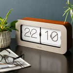 Karlsson Matiz Bamboo Flip Mantel Clock