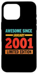 iPhone 16 Pro Max Awesome Since January 2001 24 Years Old 24th Birthday Case