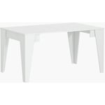 Table console extensible jusqu'à 140 cm - 74 x 90 x 54 cm - Modèle tm Finition Blanche - blanc - Skraut Home