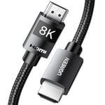 UGREEN 10K 8K 60Hz Câble HDMI 2.1 4K 240Hz UHD Haute Vitesse 48Gbps Supporte 3D eARC HDR 10+ VRR HDCP 2.2 2.3 Dolby Vision Compatible avec Switch PS5 PS4 Xbox One X HDTV MacBook Pro Mac Mini M4 (3M)