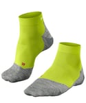 FALKE Men's RU5 Race Short M SSO Functional Yarn Anti-Blister 1 Pair Running Socks, Green (Matrix 7316), 5.5-7.5