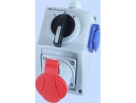 Installationssats Med 4P 1X 2P+Z L-0-P 32A Uttag Ip54 C32-48.1 974013