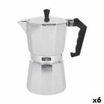 Italian Coffee Pot Quttin 9 Cups Aluminium [6 Units]