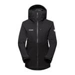 Mammut Veste hardshell pour femme, de la série Alto Guide, L, noire, veste à capuche, veste fonctionnelle, en technologie Dry 3L, Noir, L