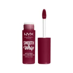 NYX Womens Smooth Whip Matte Lip Cream 4ml - Chocolate Mousse - One Size