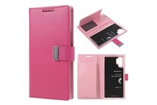 Magunivers Coque et étui téléphone mobile Etui en pu journal riche rose pour votre samsung galaxy note 10 plus