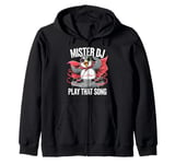 Funny Penguin DJ Mister DJ Play That Song Youth & Adults Zip Hoodie