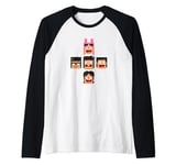 Bob’s Burgers Bob Linda Gene Tina Louise Video Game Heads Raglan Baseball Tee