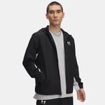 Veste coupe-vent Under Armour Rival Woven pour homme Noir / Noir / Blanc XXL