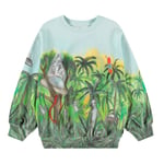 Molo Monti Sweatshirt Jungle Visitors | Grön | 110 cm