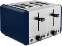 Tower 4 Slice Toaster, Sera, 6 Browning Levels, 1800W, T20086MNB, Midnight Blue