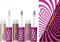 Mac Tiny Tricks Mini Lipglass Trio - Cool Set Mac: Lipglass, Shining, Lip Gloss, Charmed, I'm Sure!, 2.4 Ml + Lipglass, Shining, Lip Gloss, Frills-N-Chills, 2.4 Ml + Lipglass, Shining, Lip Gloss, Frost Smitten, 2.4 Ml For Women