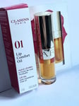 CLARINS Lip Oil MINI 01 HONEY INSTANT LIGHT LIP COMFORT OIL - 1.4ML