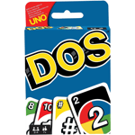 DOS Card Game Wild Card UNO Mattel Family Kids Flip Fun Gift Christmas