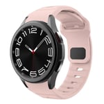 Silikonrem till Samsung Galaxy Watch 6 Classic 47mm 43mm/4 classic 46mm 42mm Armband Galaxy Watch 5/5pro 45mm/4/6 40mm 44mm Rosa klocka 6 classic 47mm