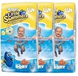 3 Pack Of Huggies Little Swimmers - 2-3 Years - Singles Swim Nappies Disney New