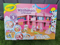 CRAYOLA Washimals Pets Super Salon Playset Includes Washable Marker Pens