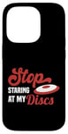 Coque pour iPhone 14 Pro Ultimate Frisbee Stop Staring Disques