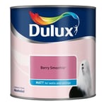 Dulux Smooth Emulsion Matt Paint - Berry Smoothie - 2.5L - Walls and Ceiling