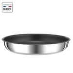 TEFAL INGENIO Preference Poêle 28 cm, Induction, Revêtement antiadhésif, Inox, Fabriqué en France L9730602