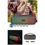 Enceinte Portable Party Bluetooth LED RGB Stéréo 2.0 60 W USB/ Micro SD / Basses pures / USB IPX5 TWS ETANCHE GOOGLE SIRI