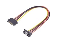 Renkforce Power Extension Cable [1X Sata Power Connector - 1X Sata Power Connector] 30,00 Cm Svart, Röd, Gul