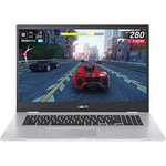ASUS 17 inch Chromebook CX1700CKA 17.3" HD+ Laptop (Intel Celeron N4500, 4GB RAM, 128GB SSD, Chrome OS), Silver