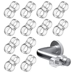 Qazuwa Butée pour porte murale en PVC transparent 12 pièces pour protections de porte porte poignée de porte pare-chocs pour protéger l'intégrité des pairs (transparent)