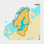 C-MAP Elektroniskt sjökort Discover X - Sverige, Finland, Norge & Östersjön