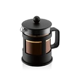 BODUM 1784-01 KENYA Cafetière à piston, 4 tasses, 0.5 l, Noir