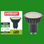 3W Eveready LED 3000K Soft Warm White Low Energy GU10 Spot Light Bulb Lamp