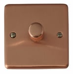 G&H CRG511 Contour Rose Gold 1 Gang 1 or 2 Way V-Pro LED Dimmer Switch