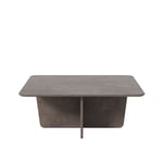 Fredericia Furniture - Tableau Coffee Table, 100 x 100 cm, Dark Atlantico Limestone - Soffbord - Space Copenhagen - Grå - Sten