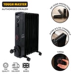 TOUGH MASTER Oil Filled Radiator 2000W Portable Oil Heater Overheat Protection