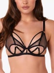 Wolf & Whistle x Megan Barton-Hanson Penny Cut Out Mesh Bra