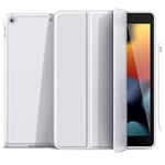 Gahwa Étui Coque pour iPad 10,2 Pouces 2019/2020/2021(7/8/9 ème Génération), Case Cover avec Porte-Stylet, Housse Protection avec Veille/Réveil Automatique - Gris