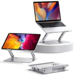 UGREEN Support Ordinateur Portable Réglable Pliable Repose Bureau Ergonomique Refroidissement Ventilé Laptop Stand 10 à 17,3 Pouces Compatible avec MacBook Air Pro HP Dell Acer