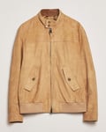 GANT Suede Harrington Jacket Warm Khaki