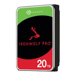 20TB Seagate IronWolf Pro ST20000NT001 NAS Hard Drive, 3.5" HDD, SATA III 6Gb/s,