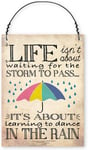 Dorothy Spring Life Isn't About Waiting for the Storm To Pass Inspirational Wall