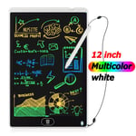 Tablette graphique numérique à écran LCD pour enfants,tableau d'écriture,tablette à dessin,bloc-notes électronique,jouets cadeaux,8.5 pouces,12 pouces - Type White 12in color