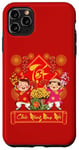 Coque pour iPhone 11 Pro Max Robe de Nouvel An vietnamien Chuc Mung Nam Moi Garçon Fille Ao Dai