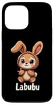 iPhone 13 Pro Max Labubu Cute Brown Bunny Monster Case